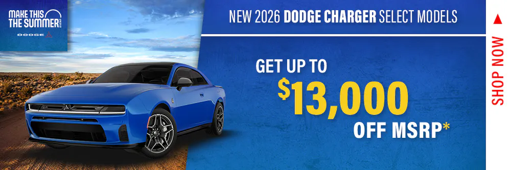 New 2026 Dodge Charger Select Models | Shottenkirk Chrysler Dodge Jeep Ram Prosper