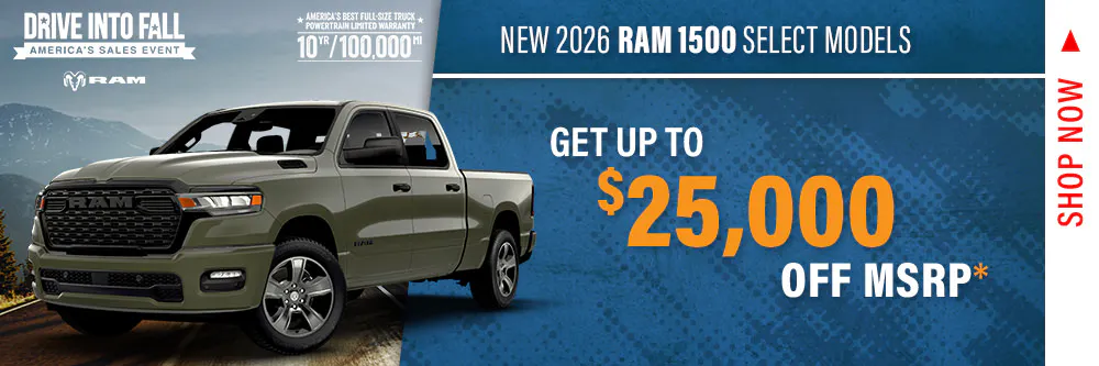 New 2026 RAM 1500 Models Select Models | Shottenkirk Chrysler Dodge Jeep Ram Prosper