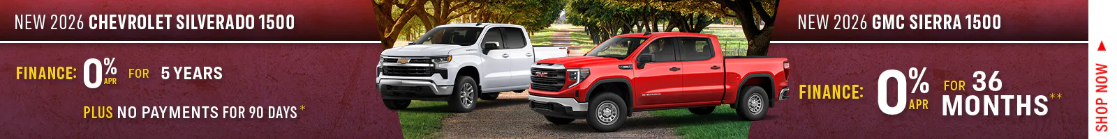 New 2026 Chevrolet Silverado 1500 OR New 2026 GMC Sierra 1500
