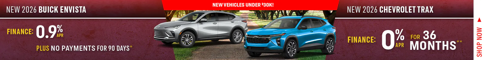 New 2026 Buick Envista OR New 2026 Chevrolet Trax