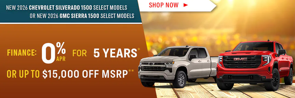 New 2026 Chevrolet Silverado 1500 or New 2026 GMC Sierra 1500 Select Models | Shottenkirk Fort Madison