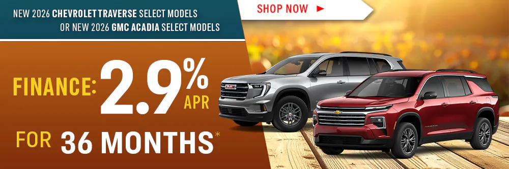 New 2026 Chevrolet Traverse or New 2026 GMC Acadia | Shottenkirk Fort Madison
