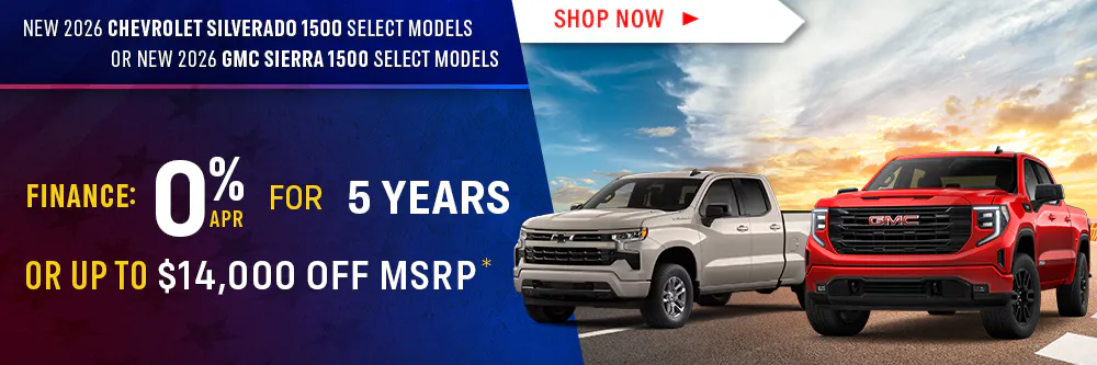New 2026 Chevrolet Silverado 1500 or New 2026 GMC Sierra 1500 Select Models | Shottenkirk Fort Madison