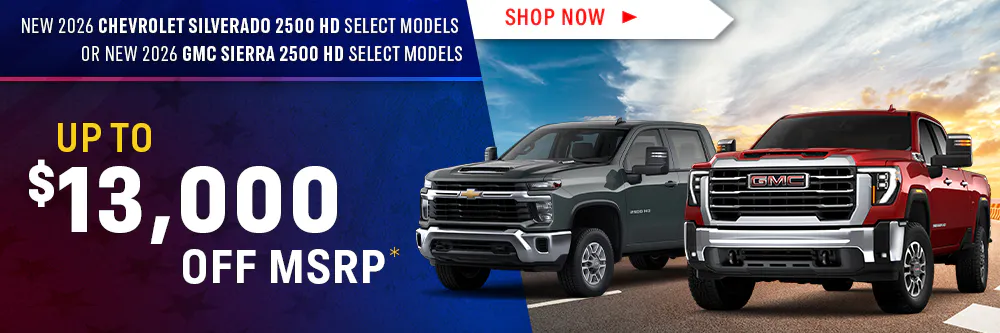 New 2026 Chevrolet Silverado 2500 HD or GMC Sierra 2500 HD Select Models | Shottenkirk Fort Madison