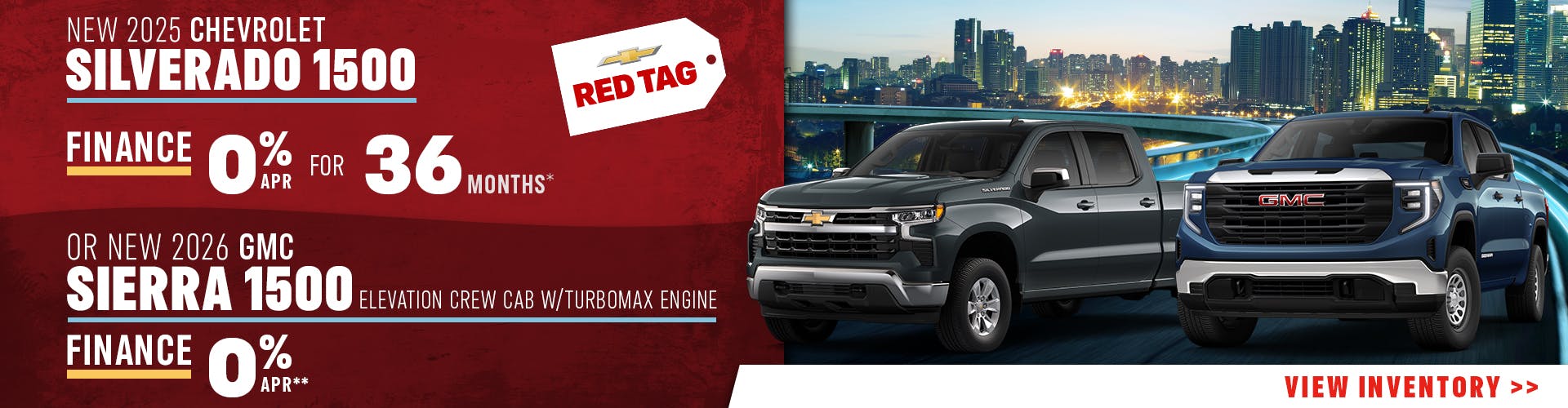 New 2025 Chevrolet Silverado 1500 OR New 2026 GMC Sierra 1500 Elevation Crew Cab w/TurboMax Engine