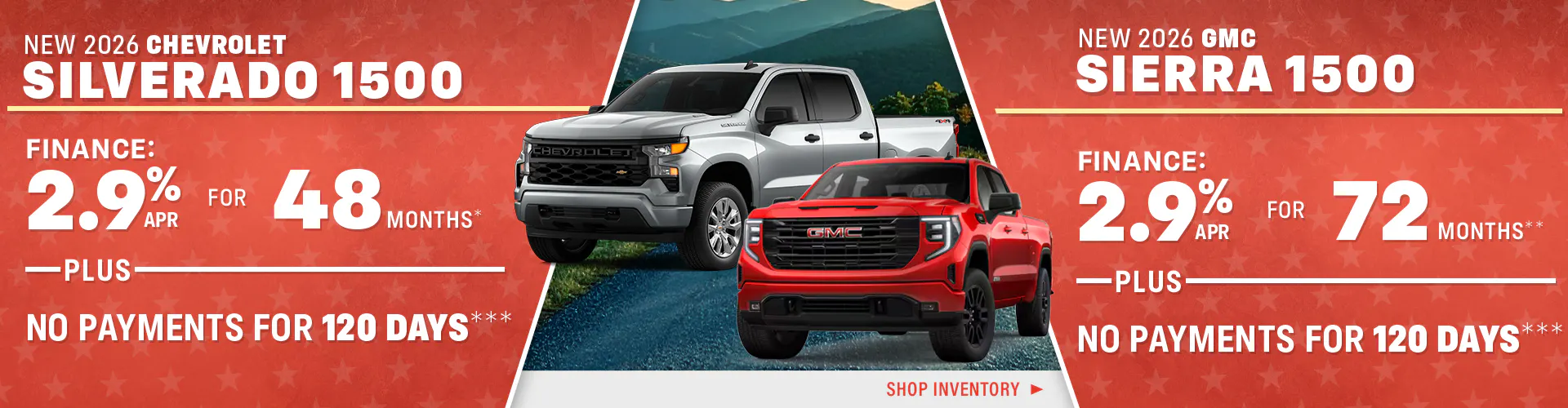 New 2026 Chevrolet Silverado 1500 OR New 2026 GMC Sierra 1500