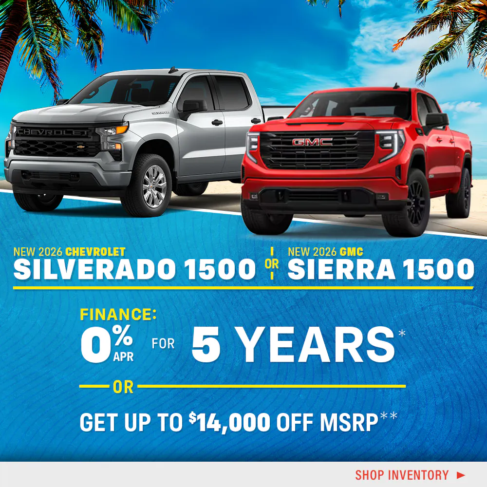 New 2026 Chevrolet Silverado 1500 or New 2026 GMC Sierra 1500