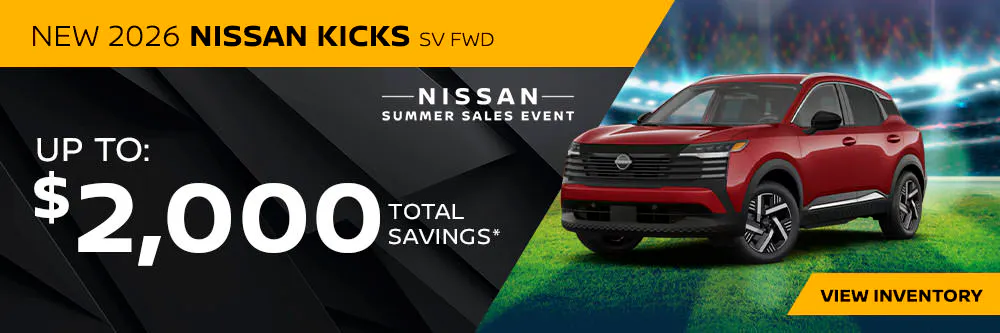 New 2026 Nissan Kicks SV FWD | Shottenkirk Nissan Katy