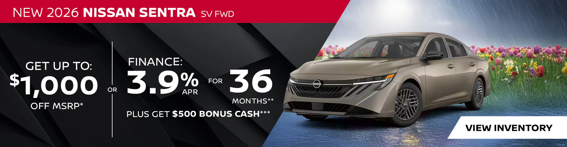 New 2026 Nissan Sentra SV FWD