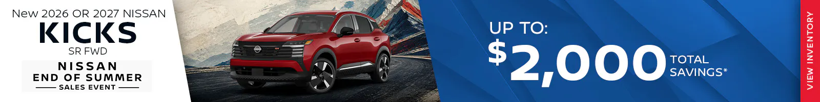 New 2026 or 2027 Nissan Kicks SR FWD