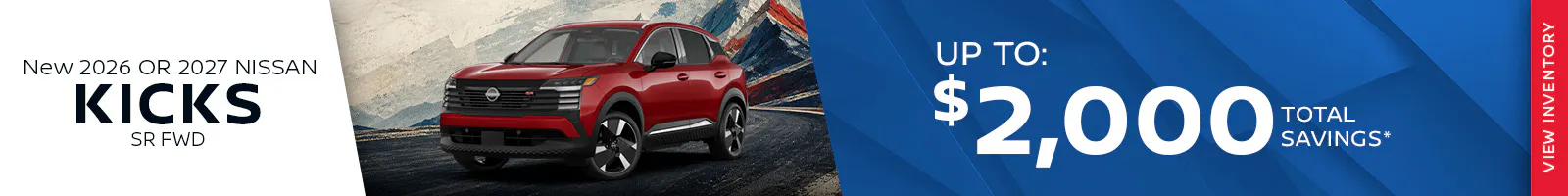 New 2026 or 2027 Nissan Kicks SR FWD