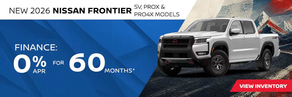 New 2026 Nissan Frontier SV, ProX, and Pro4X Models | Shottenkirk Nissan Katy