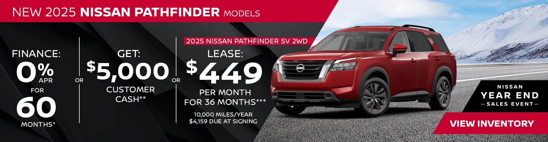 New 2025 Nissan Pathfinder Models OR 2025 Nissan Pathfinder SV 2WD