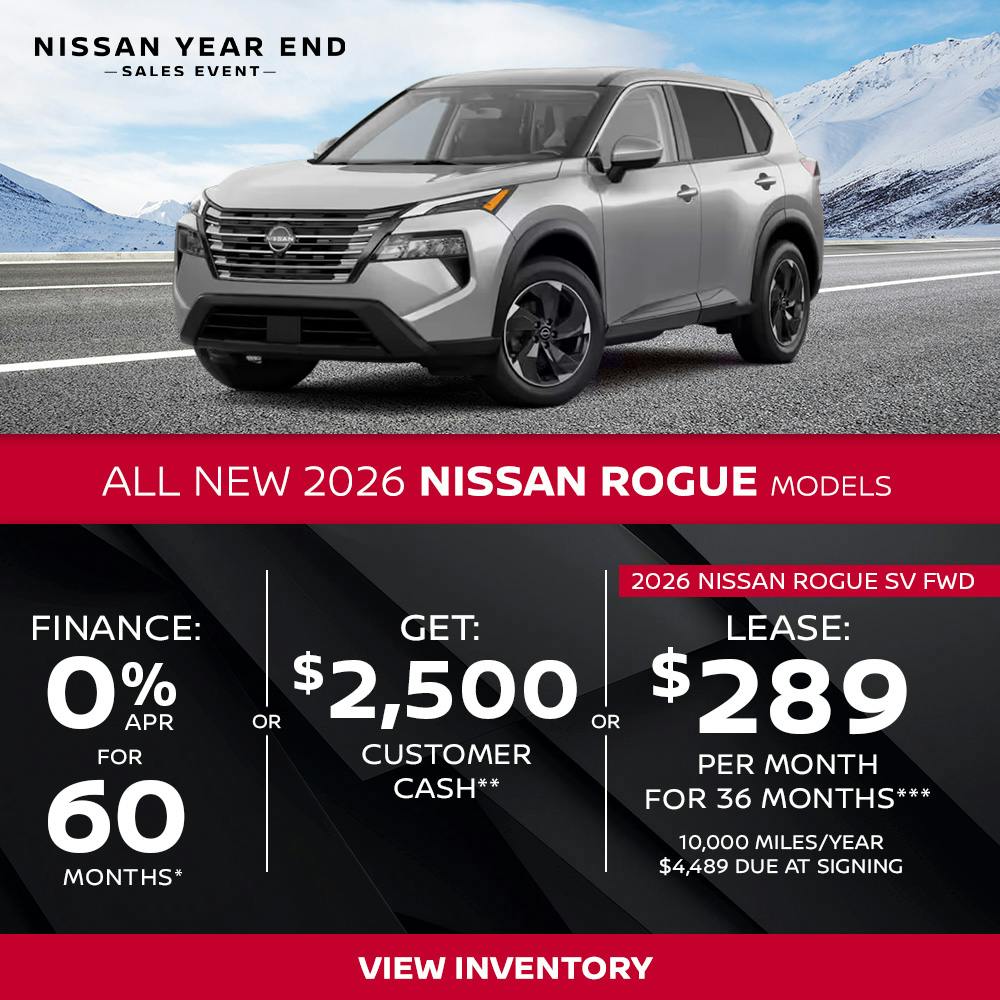 New 2026 Nissan Rogue Models OR 2026 Nissan Rogue SV FWD