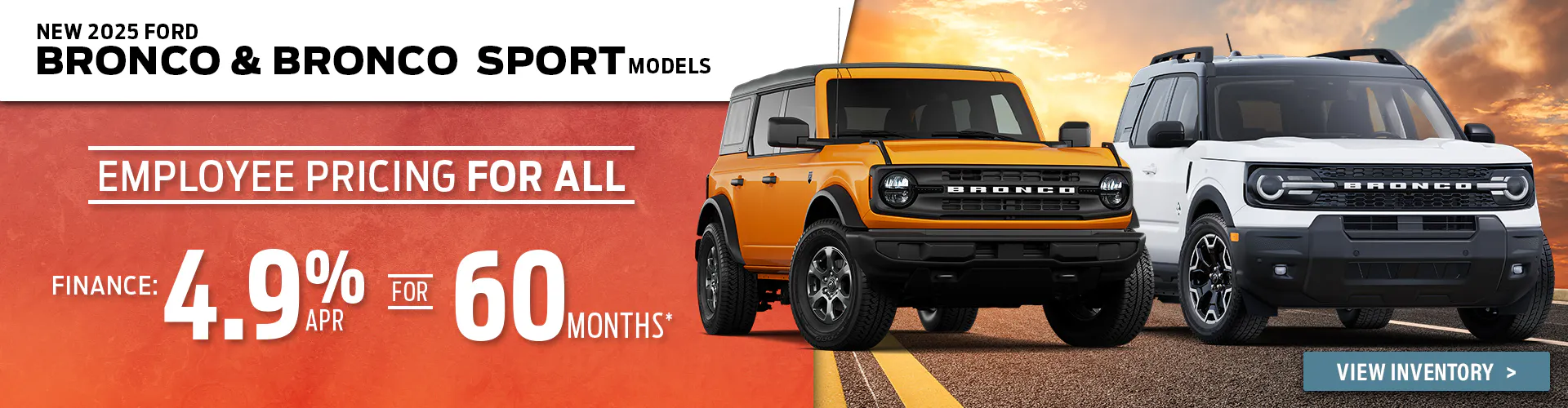 New 2025 Ford Bronco & Bronco Sport Models
