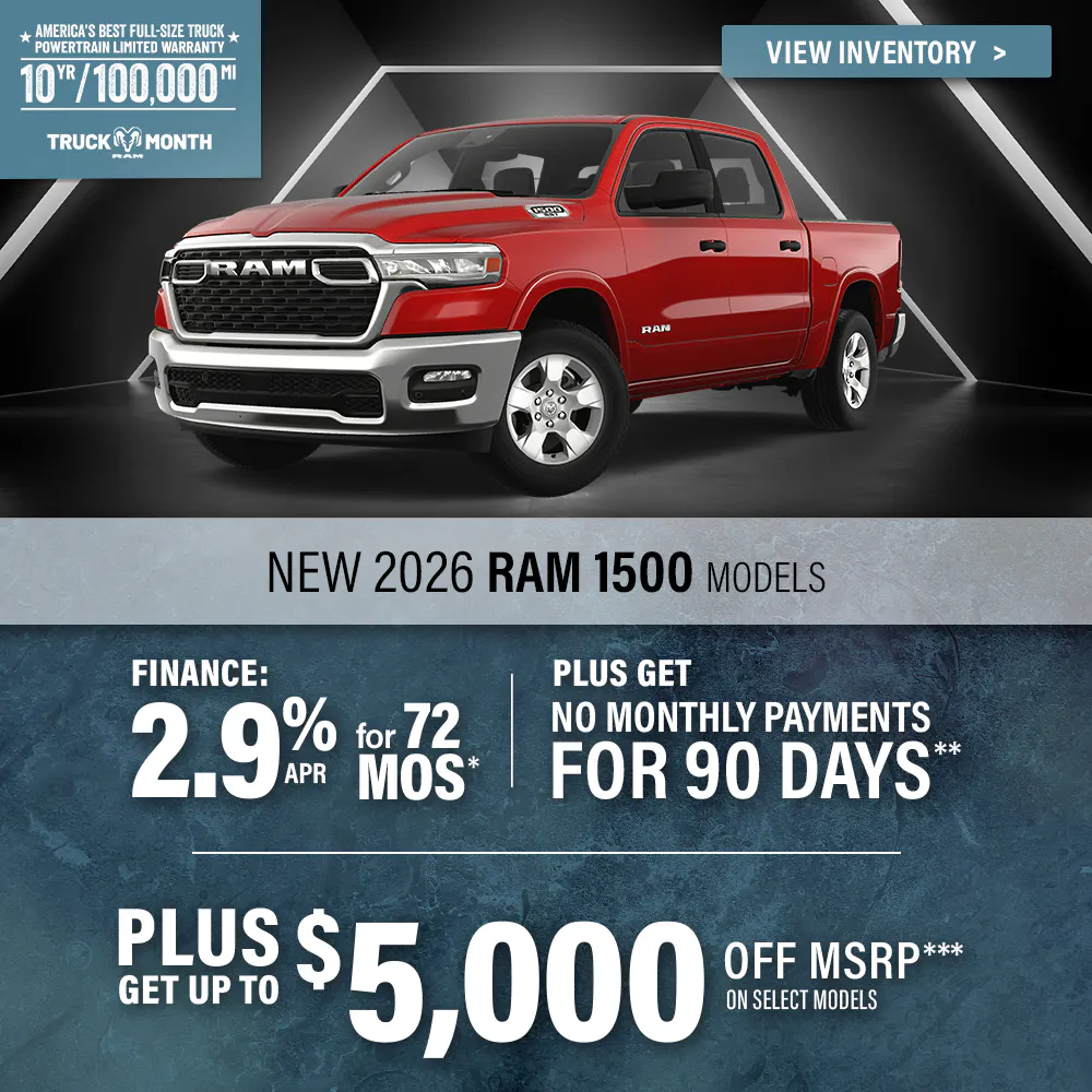 New 2026 RAM 1500 Models