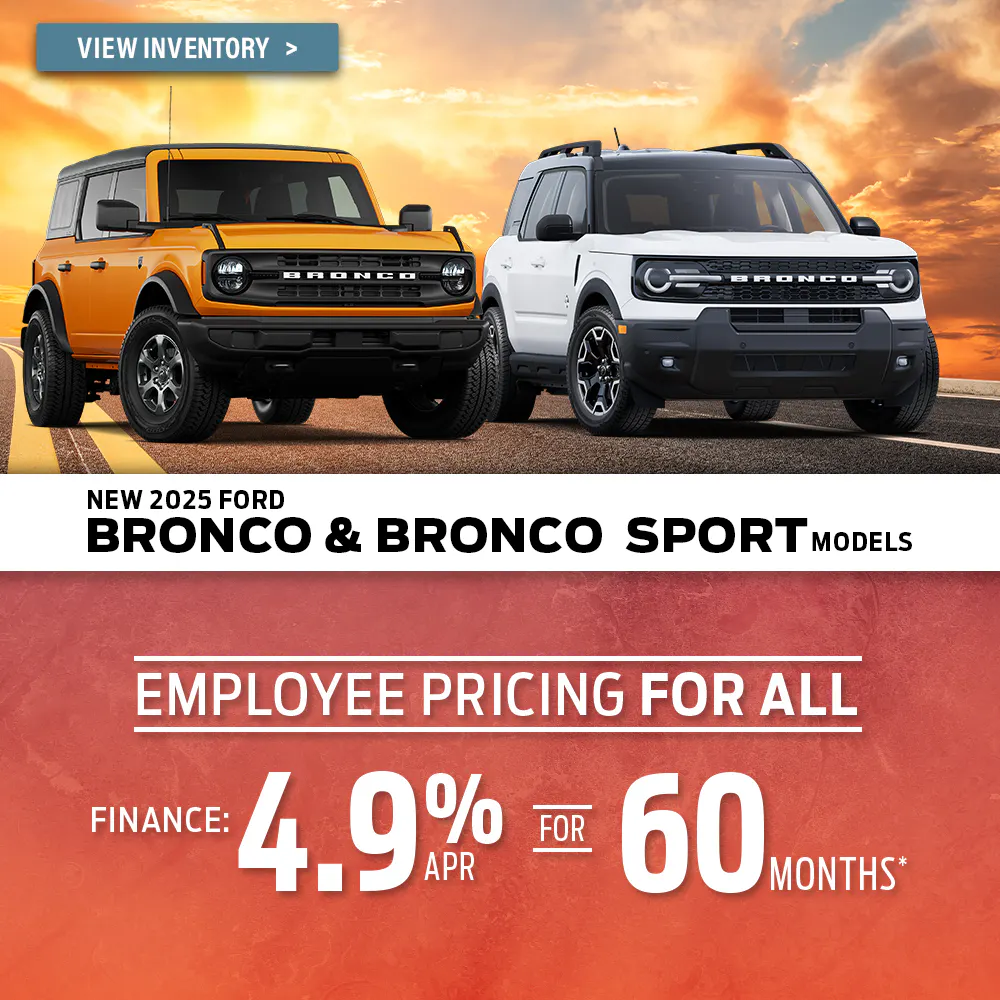 New 2025 Ford Bronco & Bronco Sport Models
