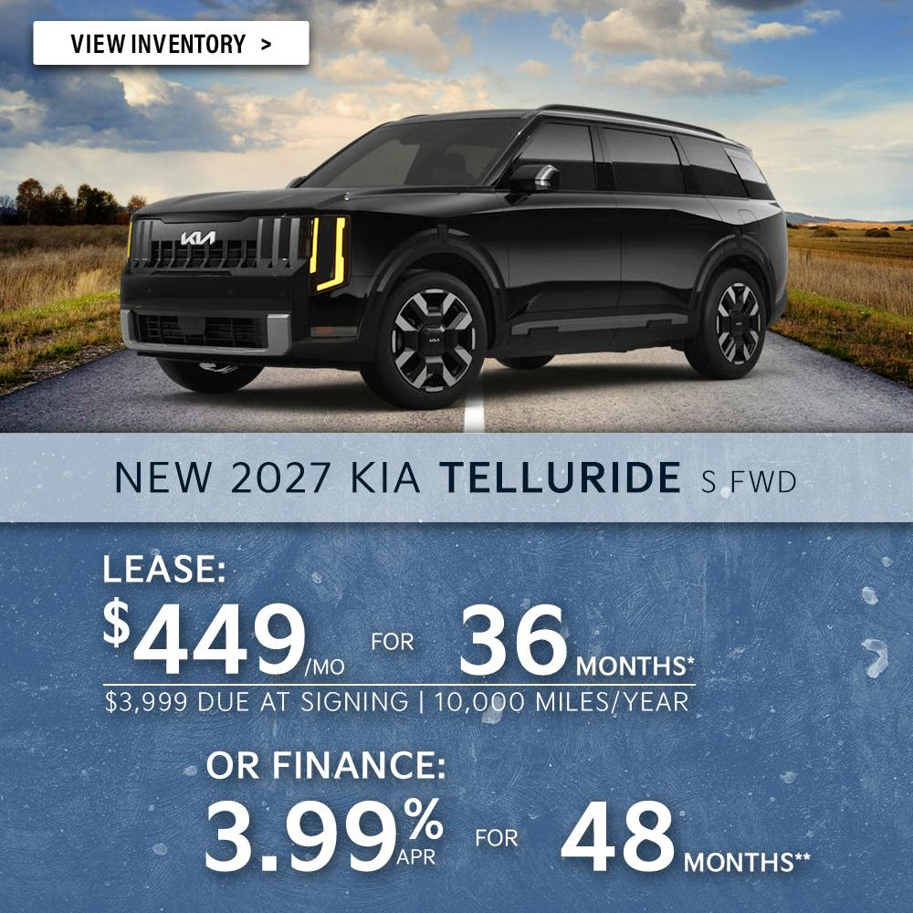 New 2027 Kia Telluride S FWD