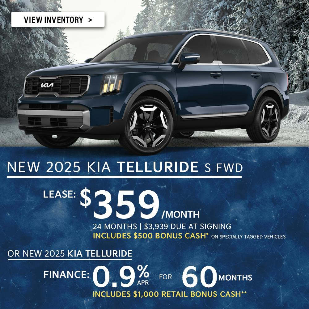 New 2025 Kia Telluride S FWD
