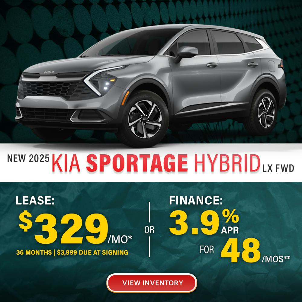 New 2025 Kia Sportage Hybrid Lease For $329