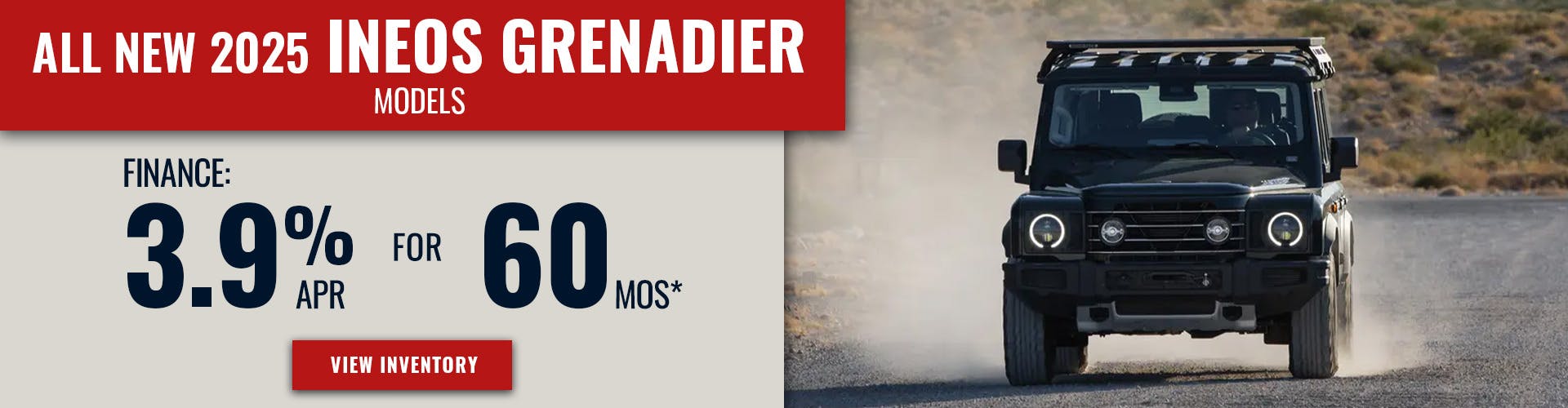 All New 2025 INEOS Grenadier Models Finance For 3.9% APR