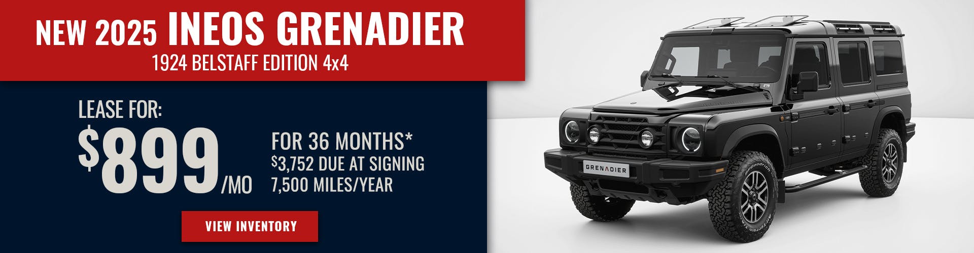 New 2025 INEOS Grenadier 1924 Belstaff Edition 4X4
