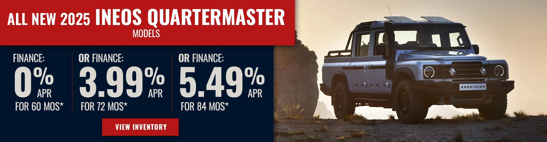 All New 2025 INEOS Quartermaster Models