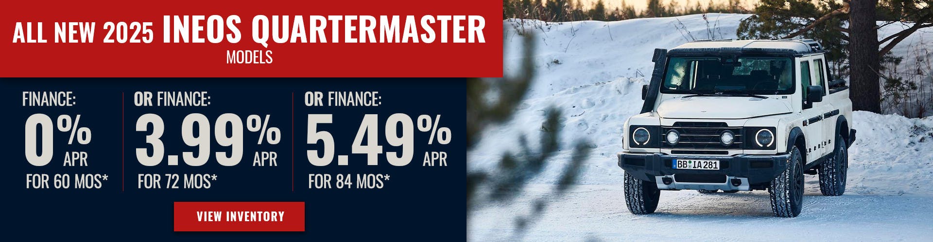 All New 2025 INEOS Quartermaster Models