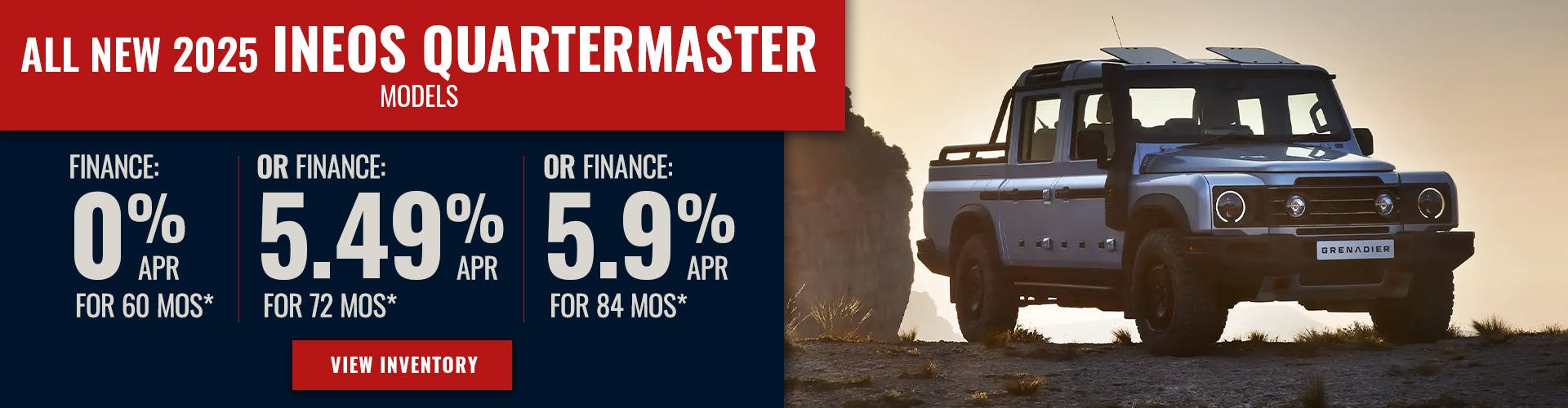 All New 2025 INEOS Quartermaster Models