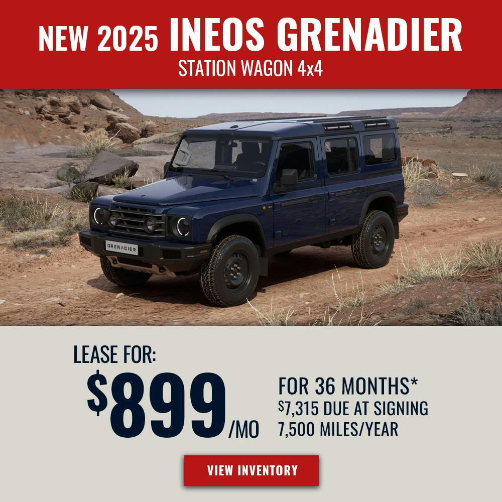 New 2025 INEOS Grenadier Lease For $899 Per Month | Sierra INEOS Grenadier of Irvine