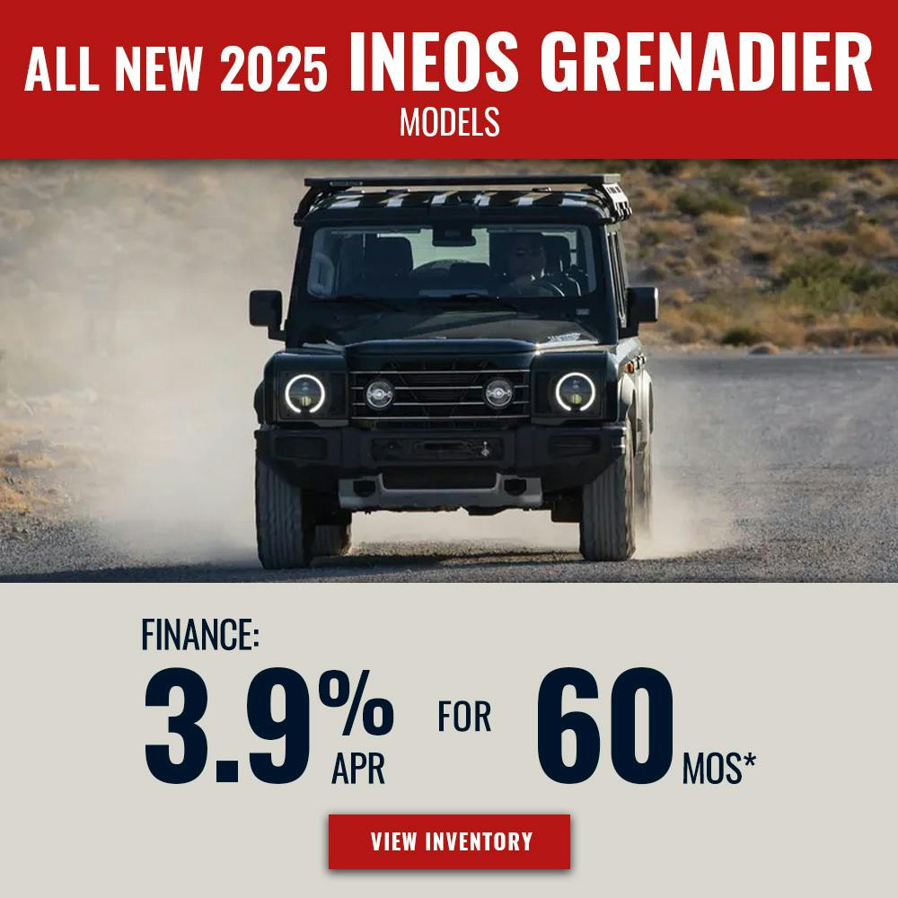 All New 2025 INEOS Grenadier Models Finance For 3.9% APR | Sierra INEOS Grenadier of Irvine