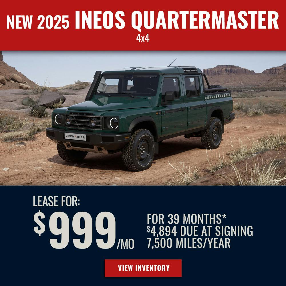 New 2025 INEOS Quartermaster 4X4