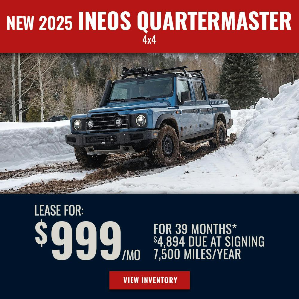 New 2025 INEOS Quartermaster 4X4