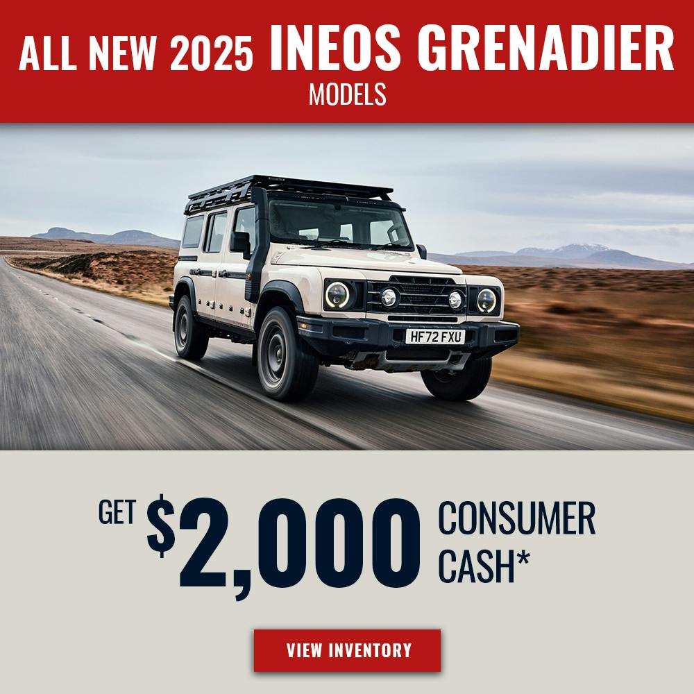 New 2025 INEOS Grenadier Models – $2000 Consumer Cash | Sierra INEOS Grenadier of Irvine