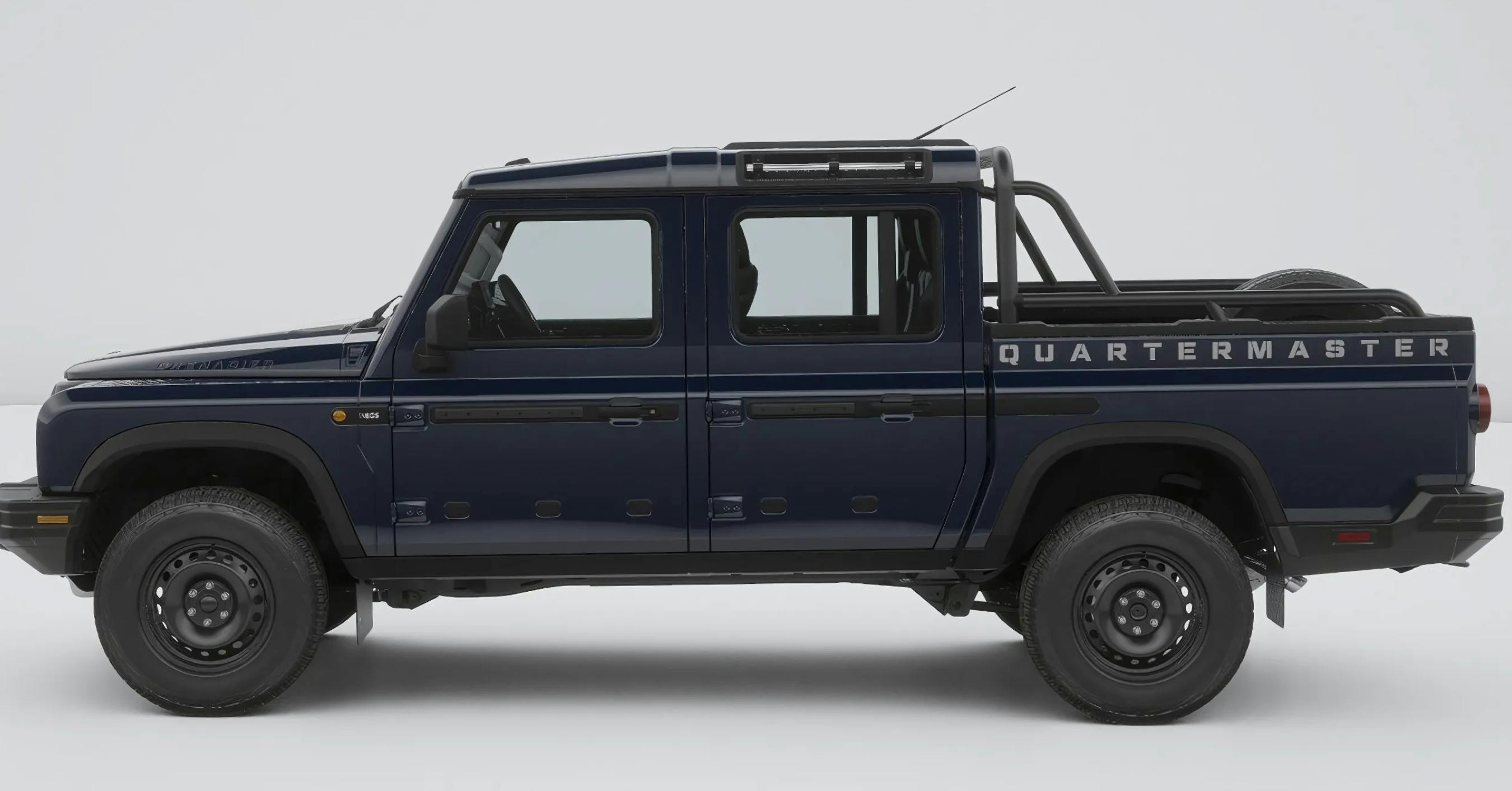 INEOS_QUARTERMASTER__Exterior-02 A clean Grenadier Quartermaster dark blue side profile