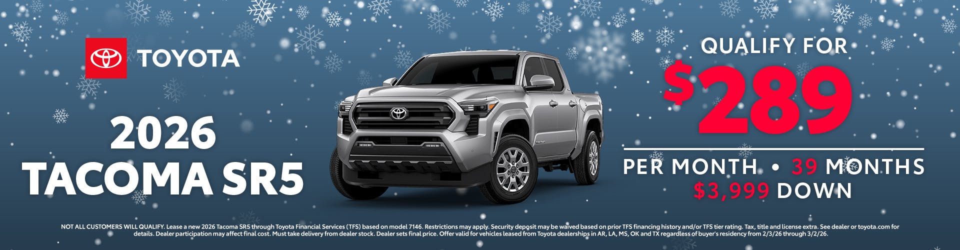 February 2026 GST Tacoma Lease