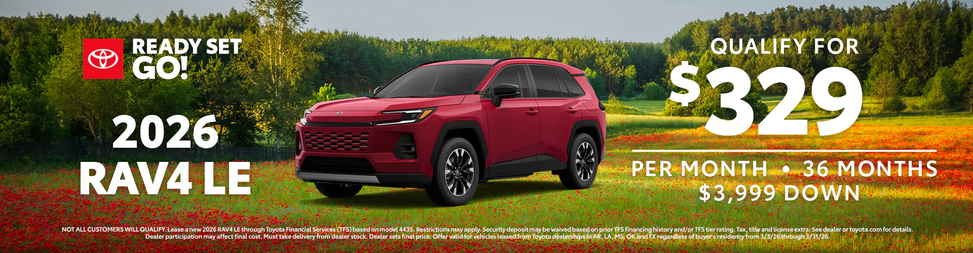 March 2026 GST RAV4 Lease