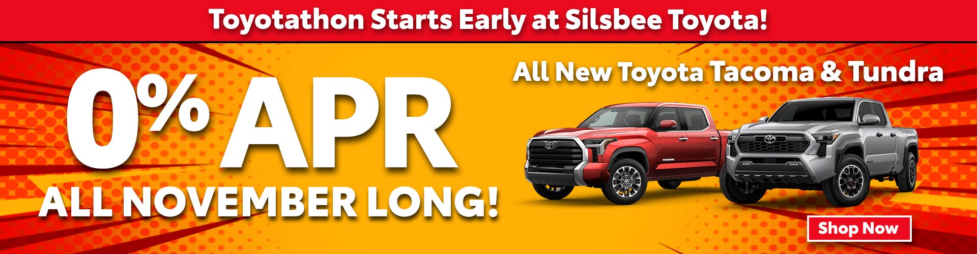 Toyotathon Starts Early Nov 2025 Tundras and Tacomas