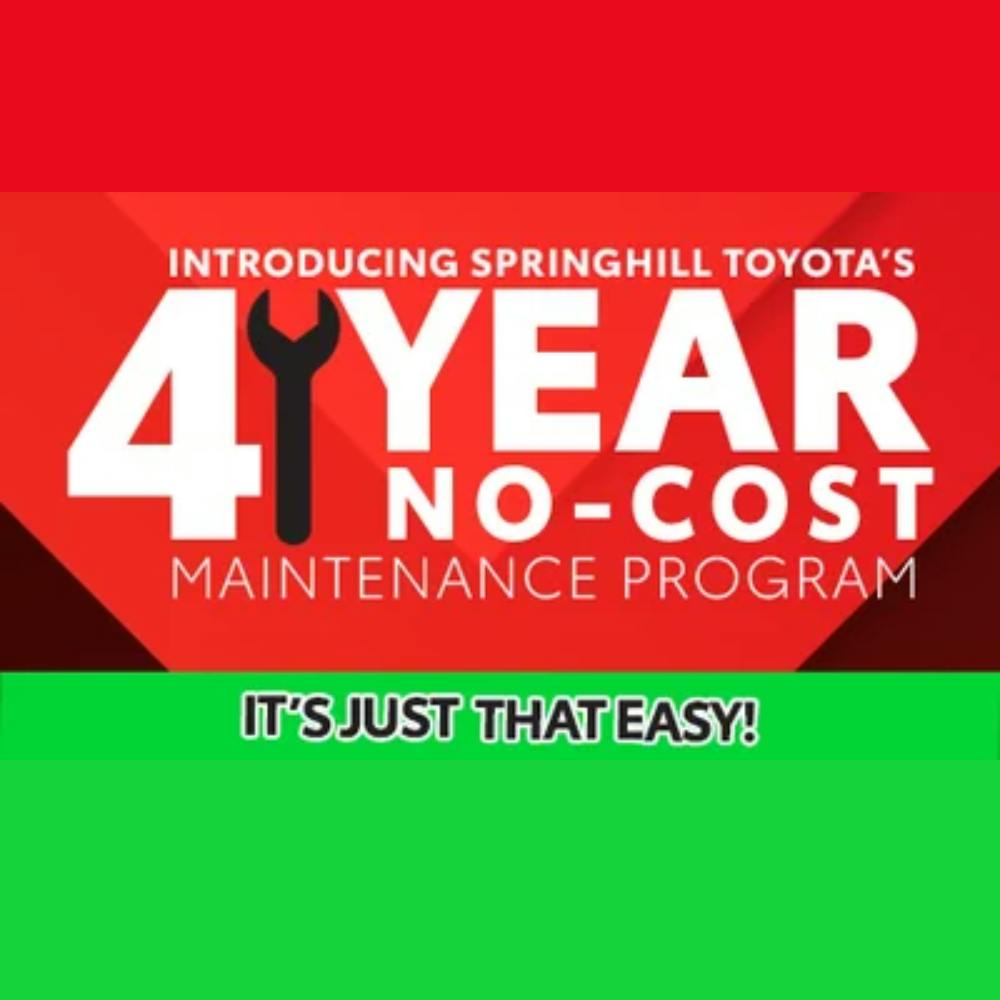 4-Year No-Cost Maintenance Program | Springhill Toyota