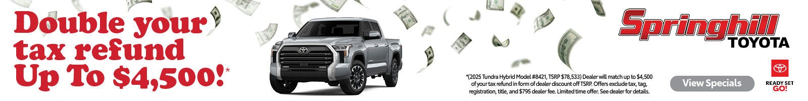 Double Your Tax Refund — Ready Set Go