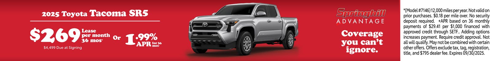 2025 Tacoma SR5 SRP