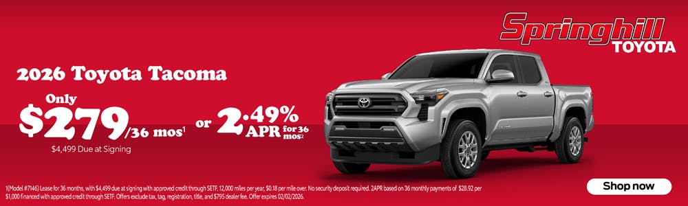 2026 Tacoma SR5 SRP | Springhill Toyota
