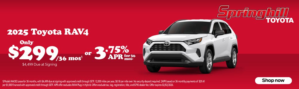 2025 RAV4 SRP | Springhill Toyota