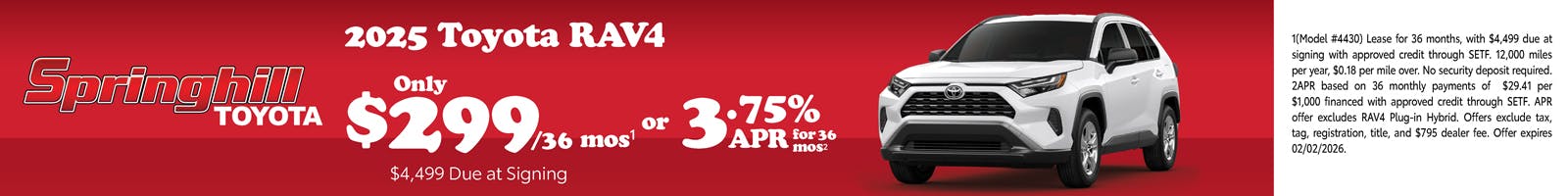 2025 RAV4 SRP