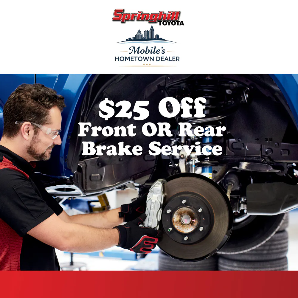 $25 Off Front OR Rear Brake Service | Springhill Toyota