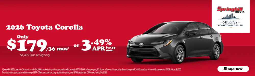 2026 Corolla SRP | Springhill Toyota