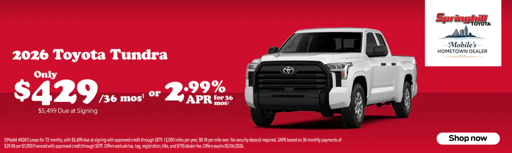 2026 Tundra SRP | Springhill Toyota