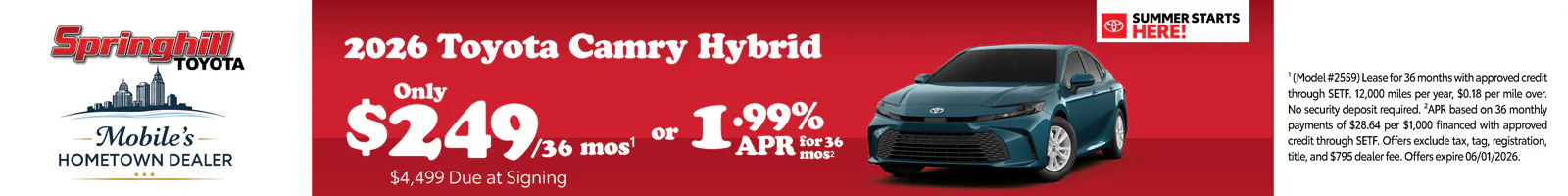 2026 Toyota Camry Hybrid