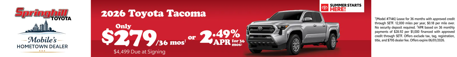 2026 Toyota Tacoma SR5