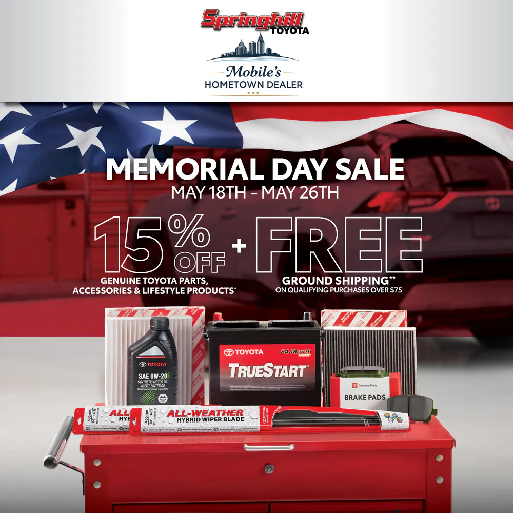 Memorial Day Parts Coupon | Springhill Toyota